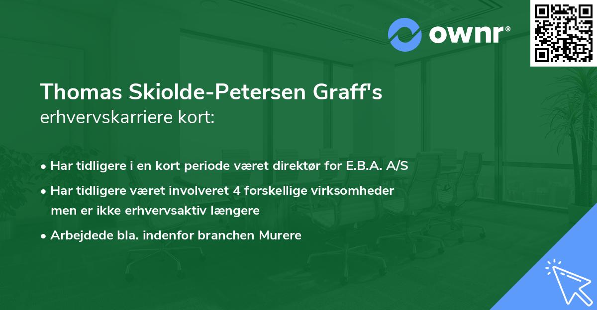 Thomas Skiolde-Petersen Graff's erhvervskarriere kort