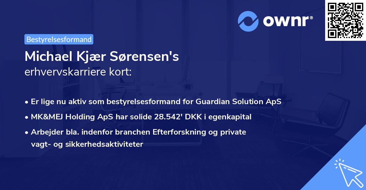 Michael Kjær Sørensen's erhvervskarriere kort