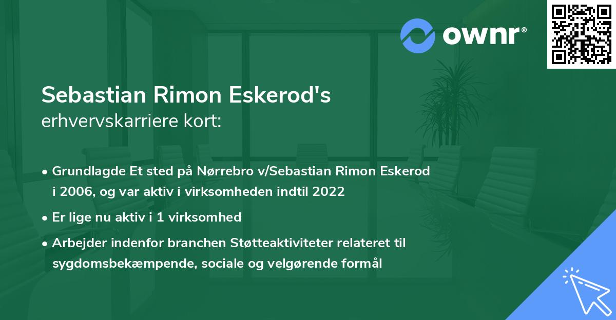 Sebastian Rimon Eskerod's erhvervskarriere kort