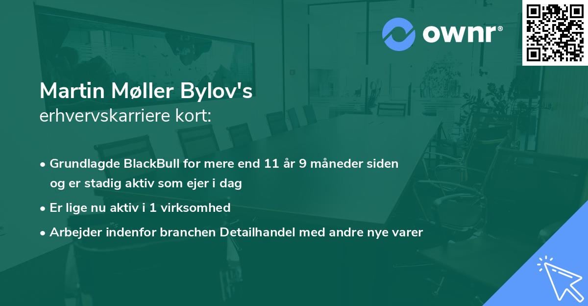 Martin Møller Bylov's erhvervskarriere kort
