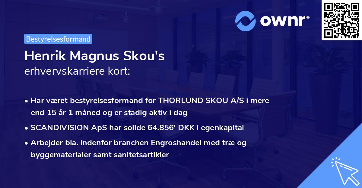 Henrik Magnus Skou's erhvervskarriere kort