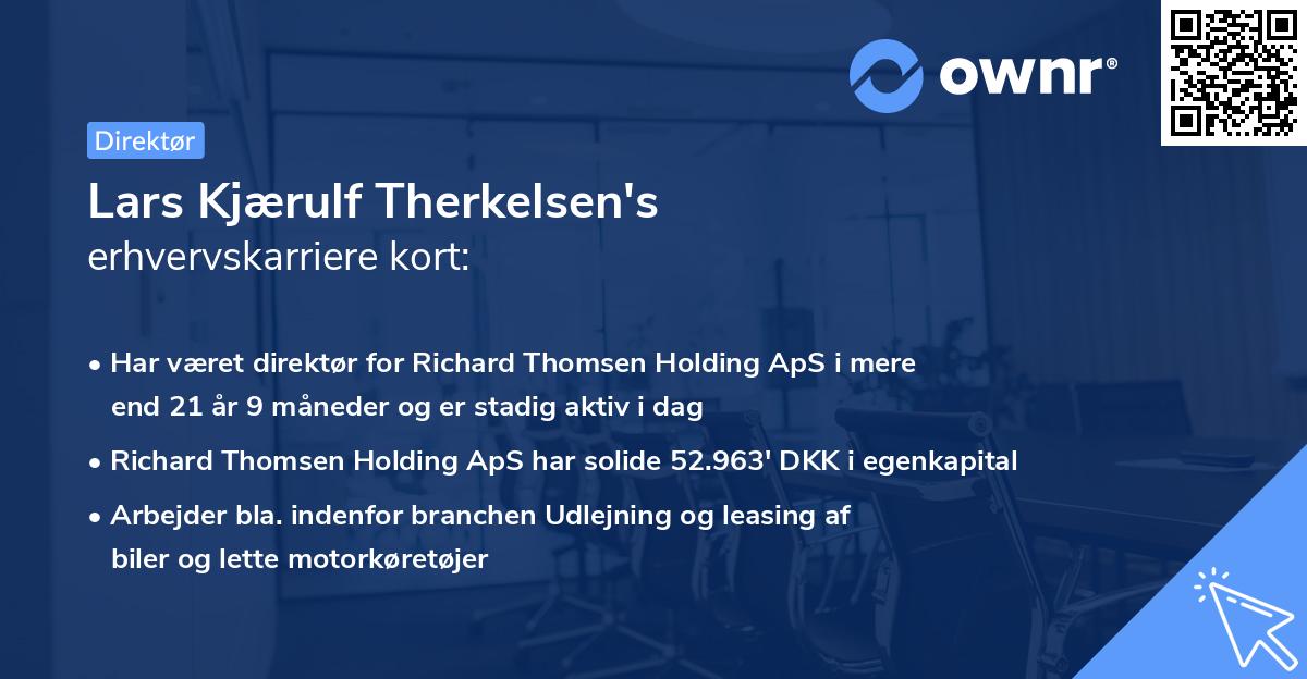 Lars Kjærulf Therkelsen's erhvervskarriere kort