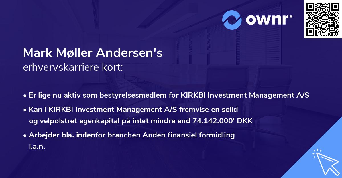 Mark Møller Andersen's erhvervskarriere kort