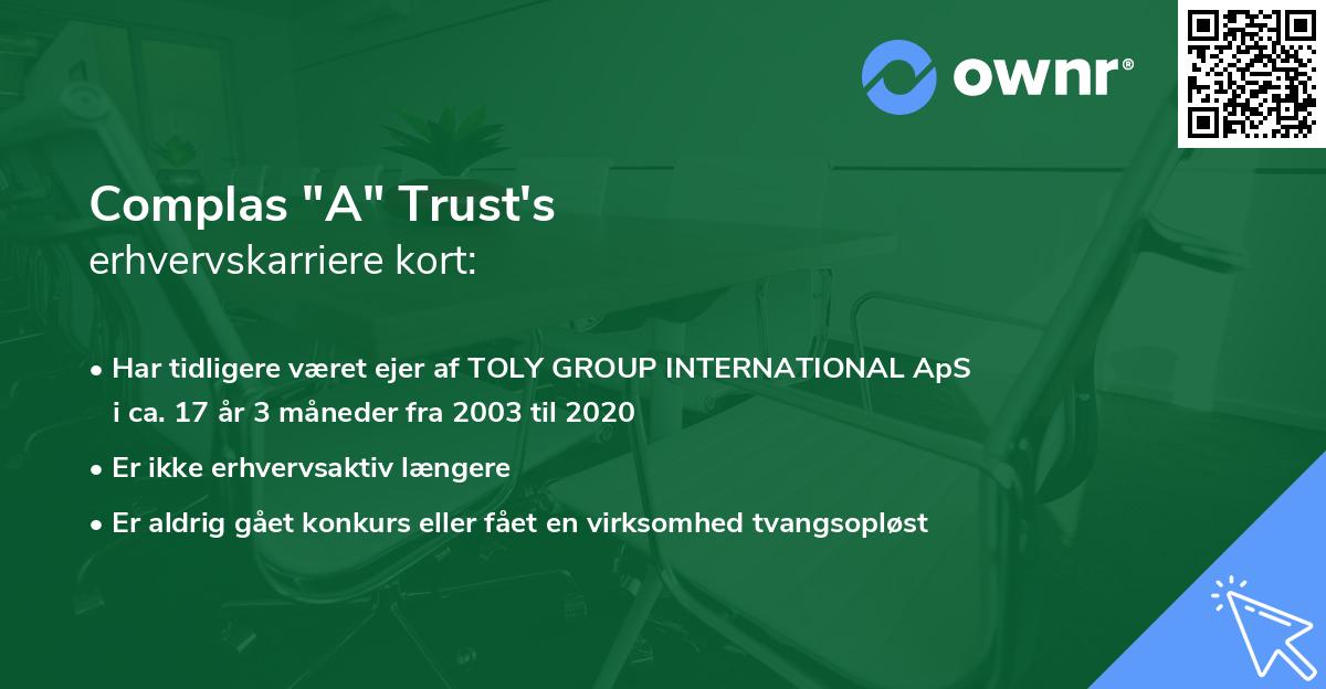Complas "A" Trust's erhvervskarriere kort
