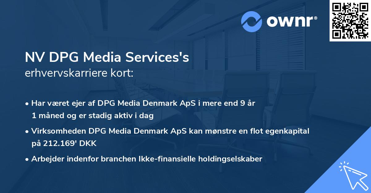 NV DPG Media Services's erhvervskarriere kort