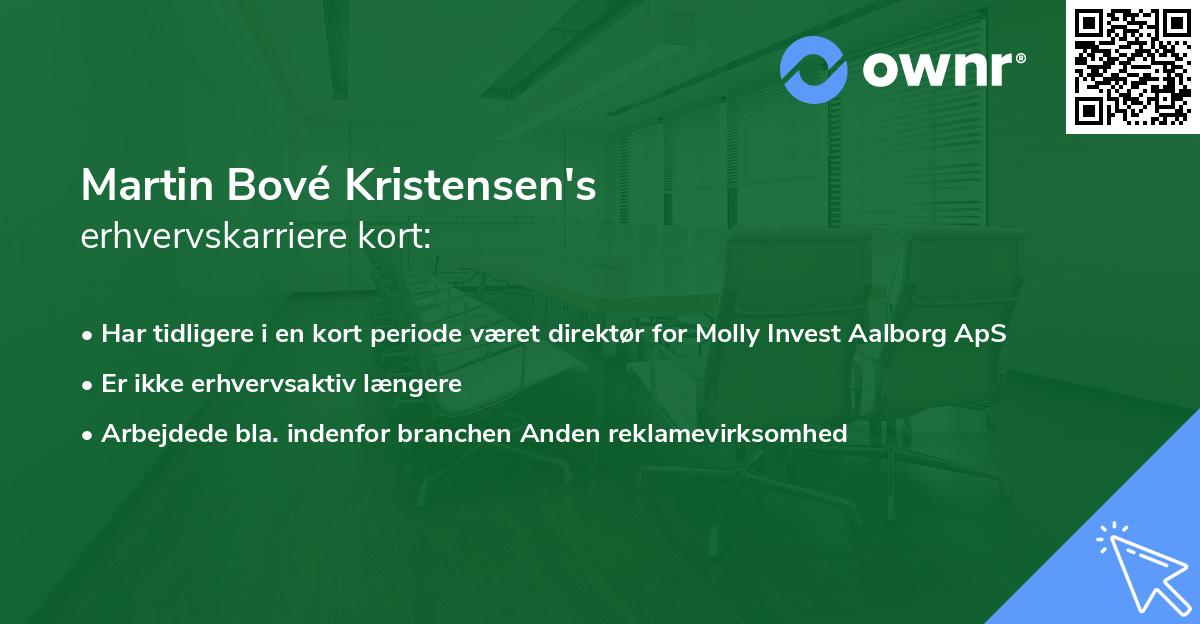 Martin Bové Kristensen's erhvervskarriere kort