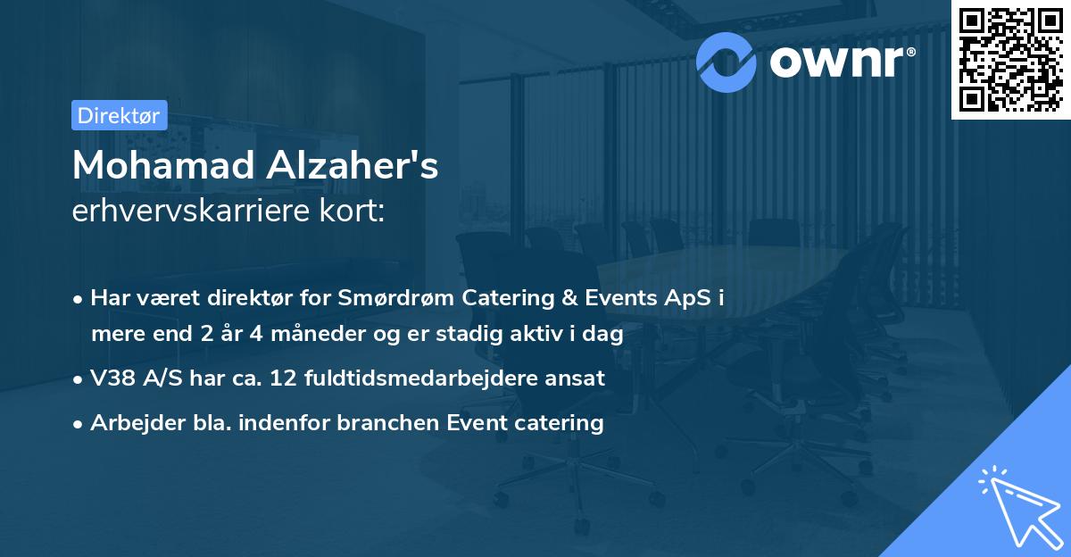 Mohamad Alzaher's erhvervskarriere kort