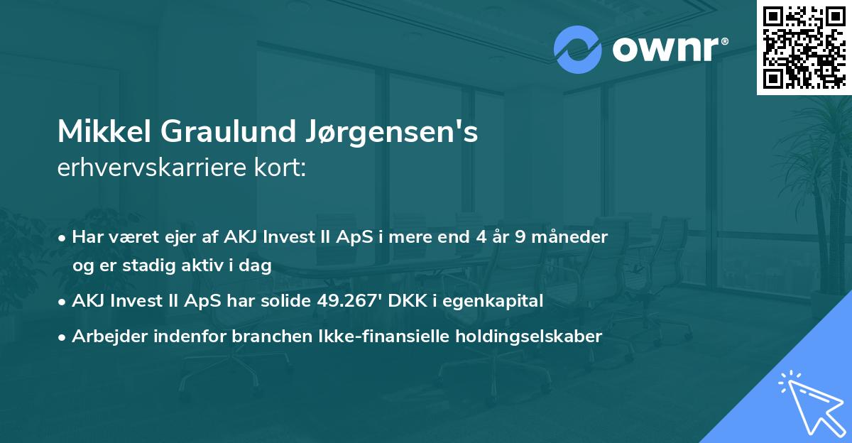 Mikkel Graulund Jørgensen's erhvervskarriere kort