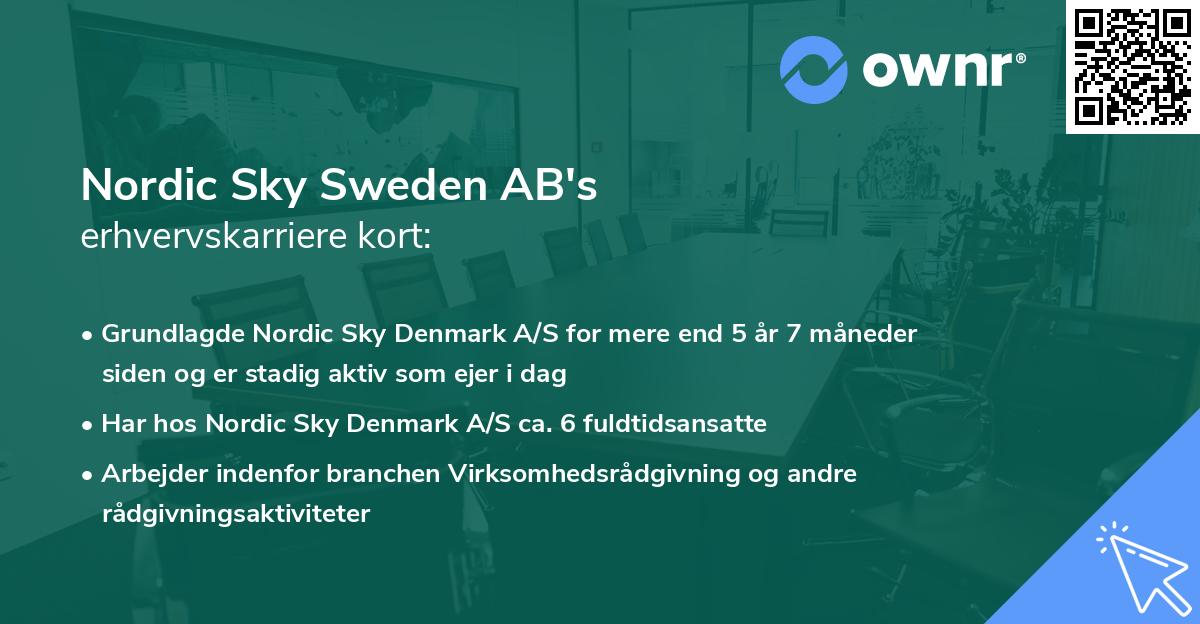 Nordic Sky Sweden AB's erhvervskarriere kort