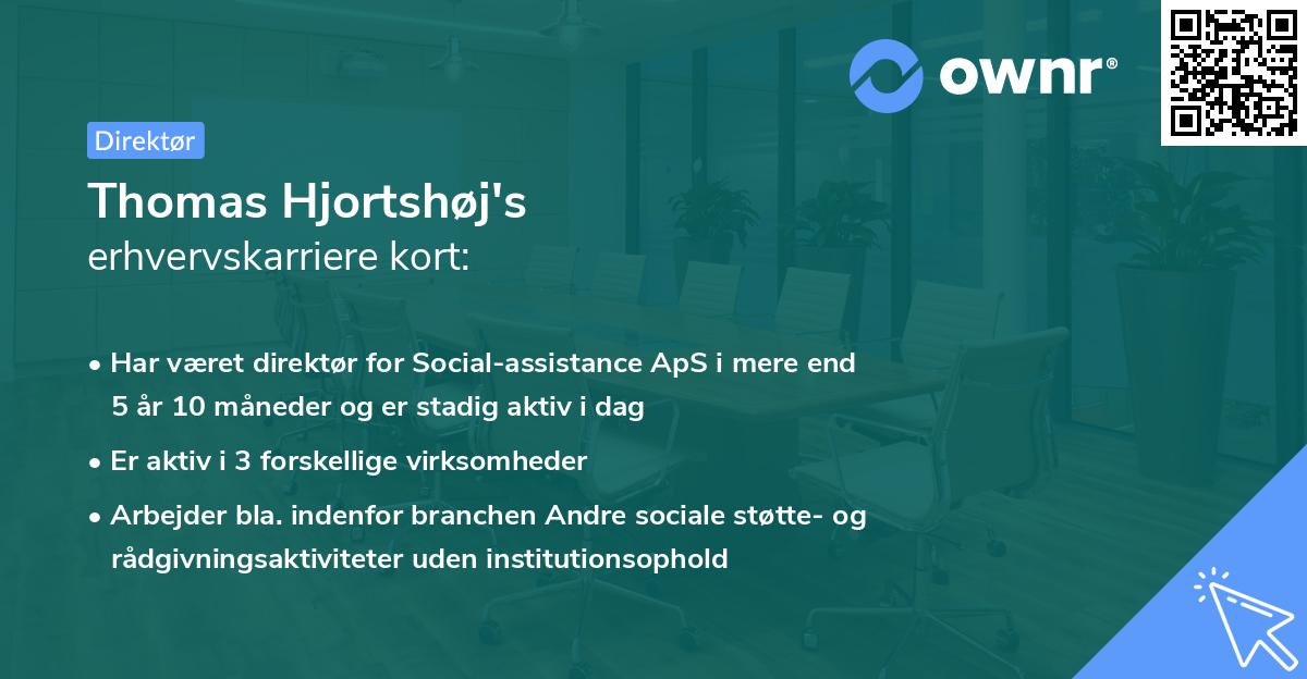Thomas Hjortshøj's erhvervskarriere kort