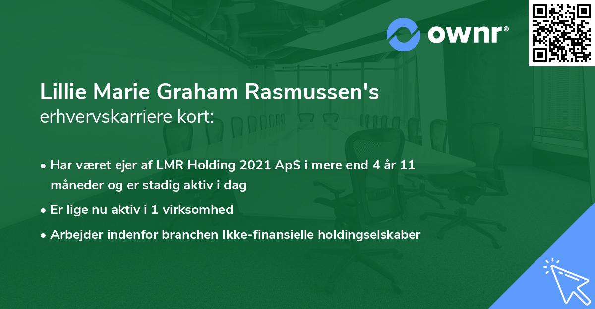 Lillie Marie Graham Rasmussen's erhvervskarriere kort