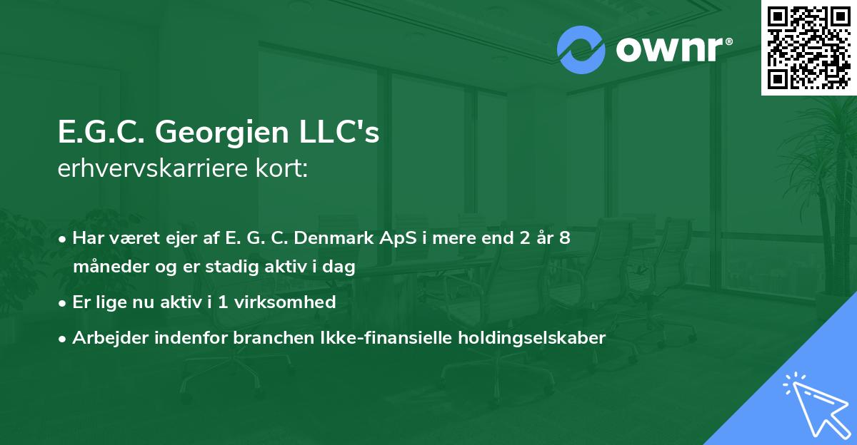E.G.C. Georgien LLC's erhvervskarriere kort
