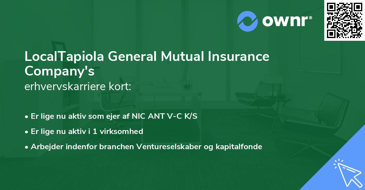 LocalTapiola General Mutual Insurance Company's erhvervskarriere kort