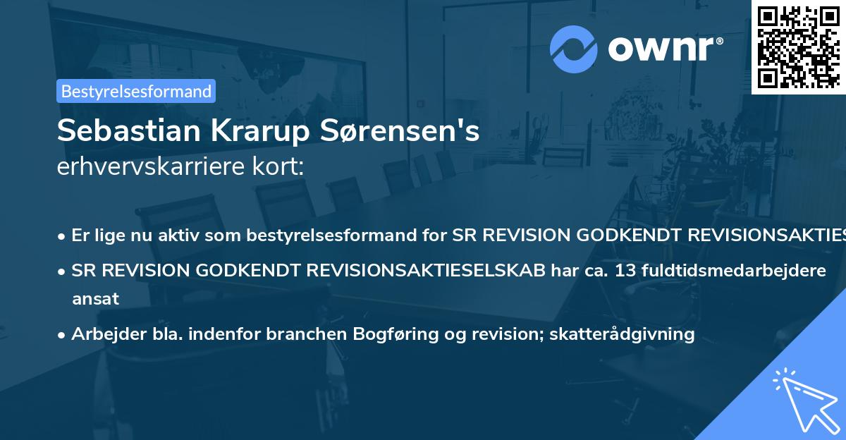 Sebastian Krarup Sørensen's erhvervskarriere kort