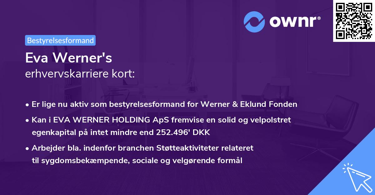 Eva Werner's erhvervskarriere kort
