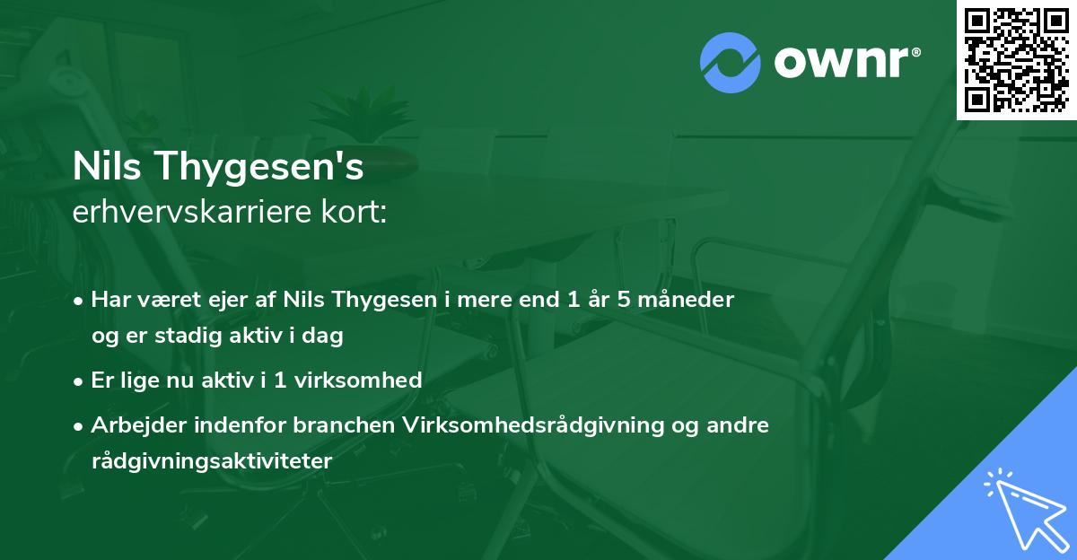 Nils Thygesen's erhvervskarriere kort