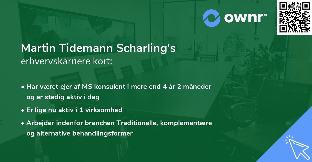 Martin Tidemann Scharling's erhvervskarriere kort