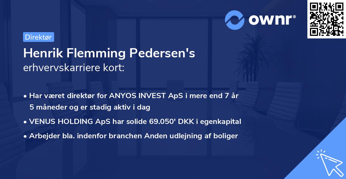 Henrik Flemming Pedersen's erhvervskarriere kort
