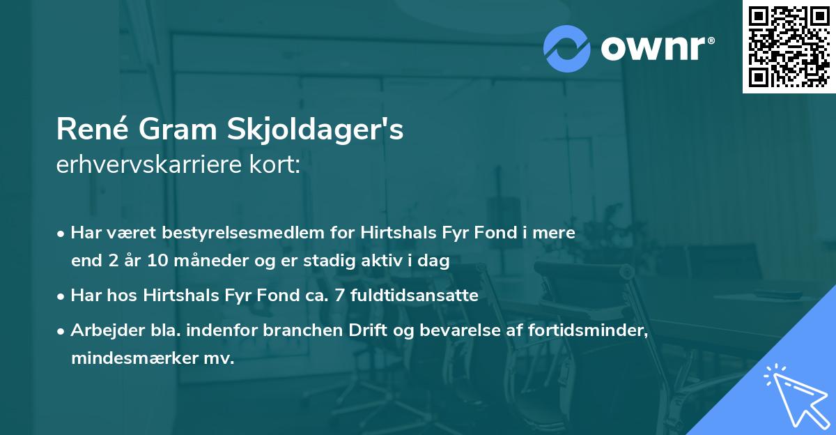 René Gram Skjoldager's erhvervskarriere kort