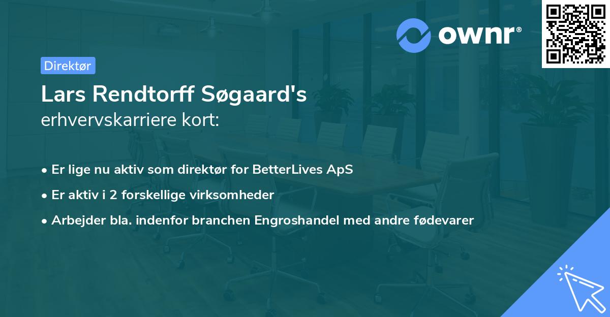 Lars Rendtorff Søgaard's erhvervskarriere kort