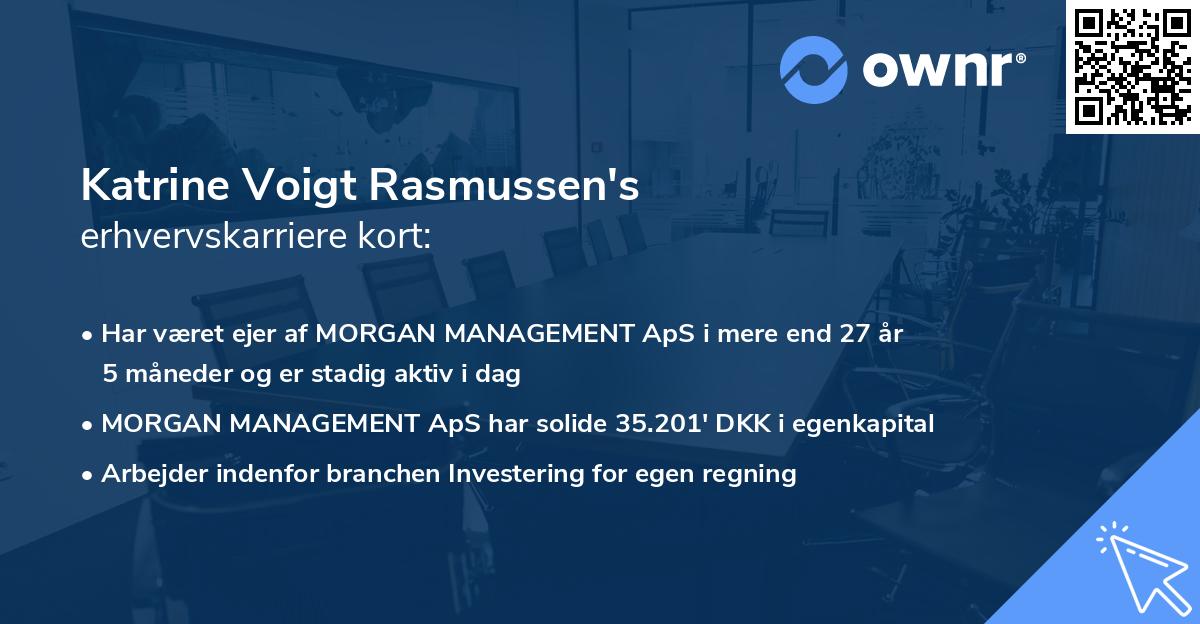 Katrine Voigt Rasmussen's erhvervskarriere kort