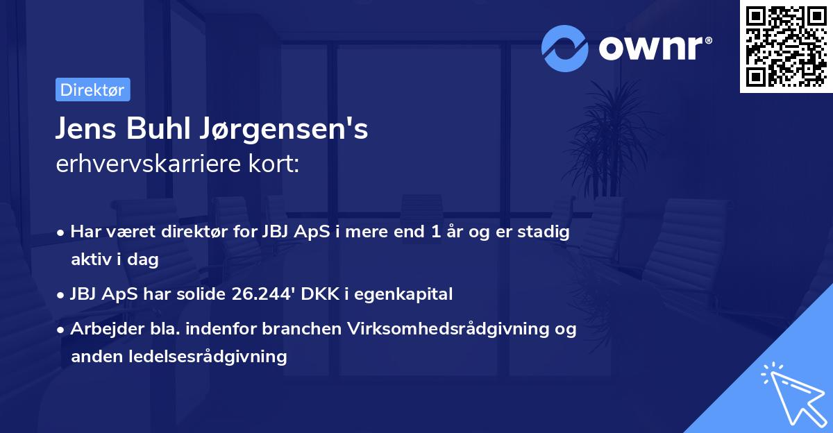 Jens Buhl Jørgensen's erhvervskarriere kort