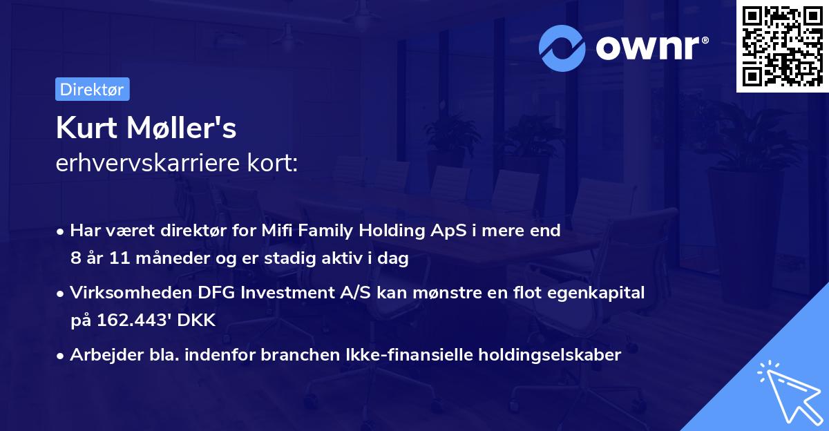 Kurt Møller's erhvervskarriere kort