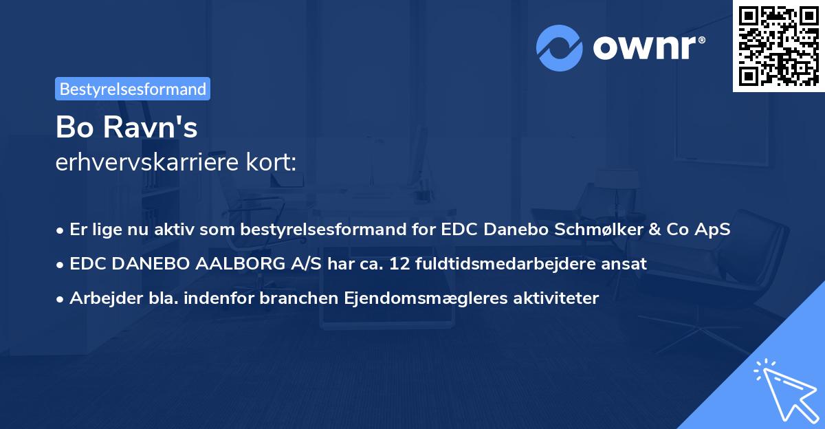 Bo Ravn's erhvervskarriere kort