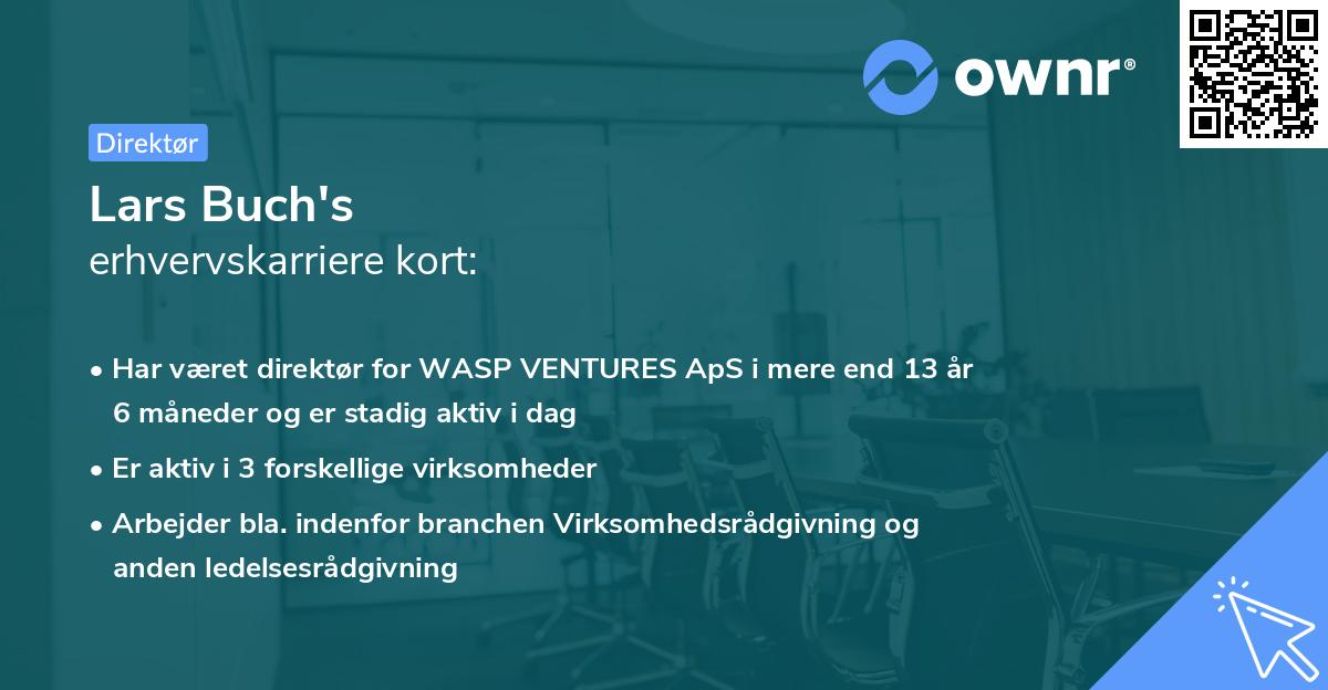 Lars Buch's erhvervskarriere kort