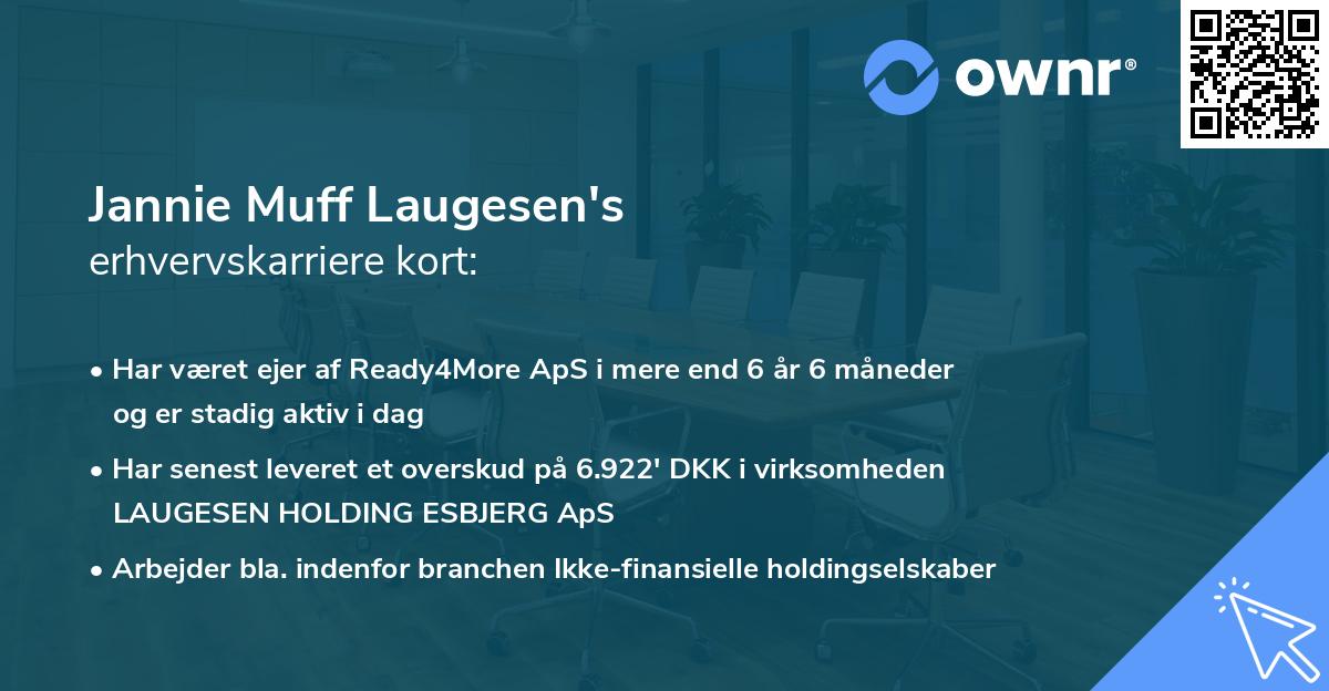 Jannie Muff Laugesen's erhvervskarriere kort