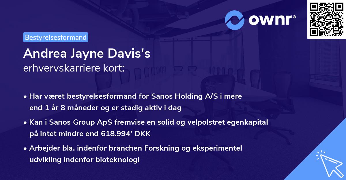 Andrea Jayne Davis's erhvervskarriere kort