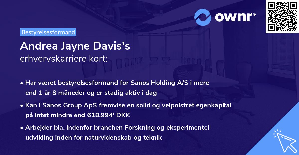 Andrea Jayne Davis's erhvervskarriere kort