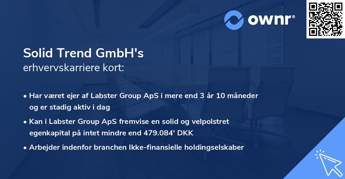 Solid Trend GmbH's erhvervskarriere kort