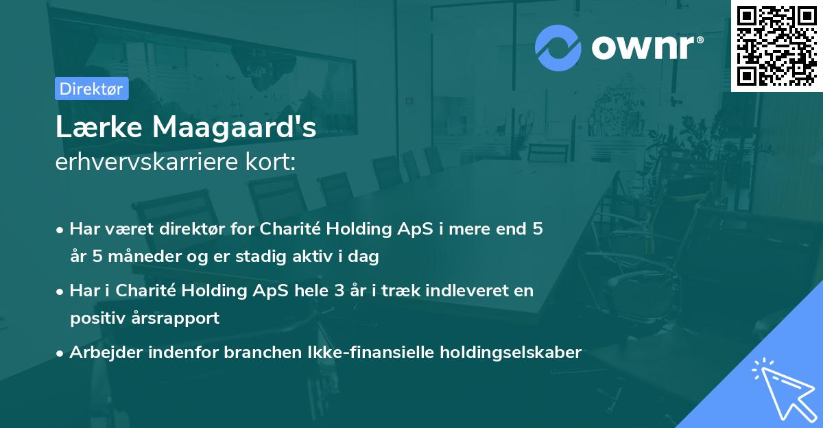 Lærke Maagaard's erhvervskarriere kort