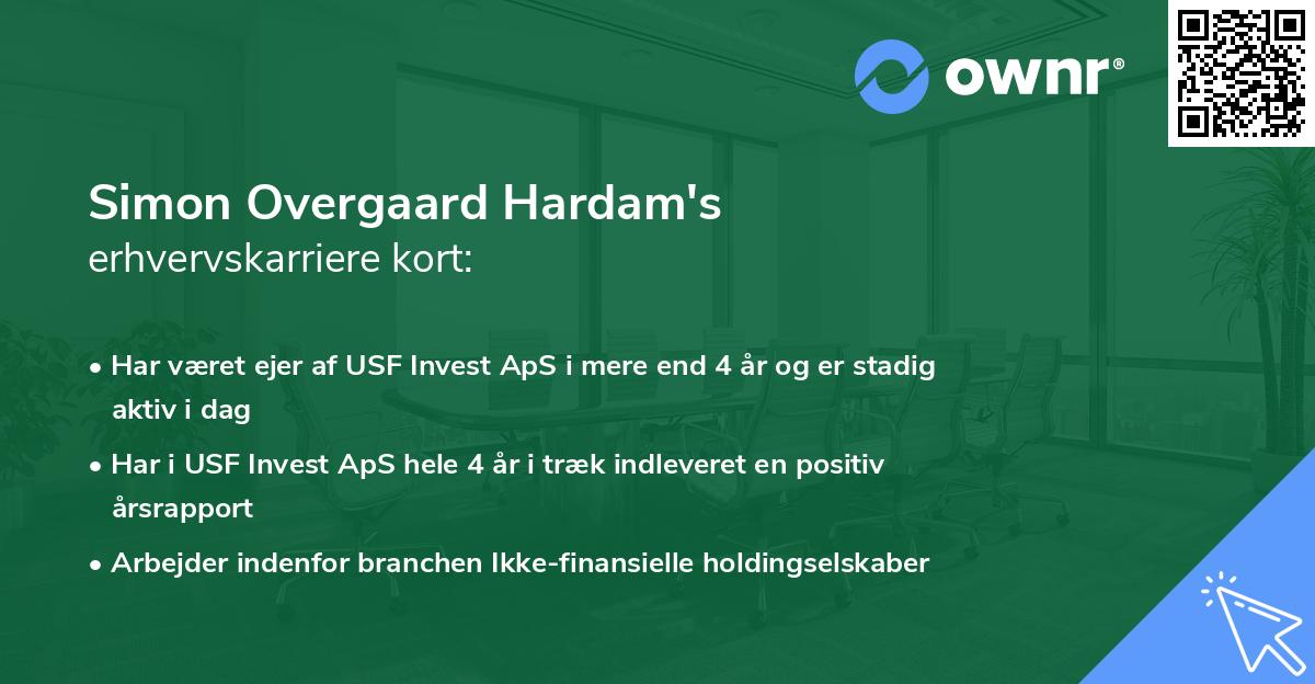 Simon Overgaard Hardam's erhvervskarriere kort