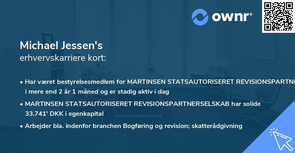 Michael Jessen's erhvervskarriere kort