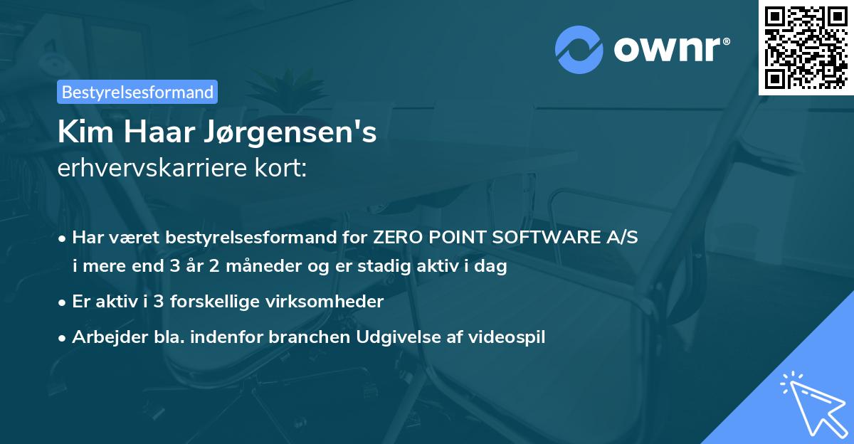 Kim Haar Jørgensen's erhvervskarriere kort
