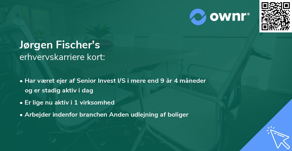 Jørgen Fischer's erhvervskarriere kort