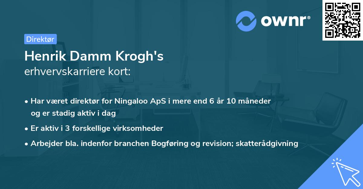 Henrik Damm Krogh's erhvervskarriere kort