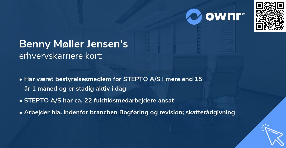 Benny Møller Jensen's erhvervskarriere kort