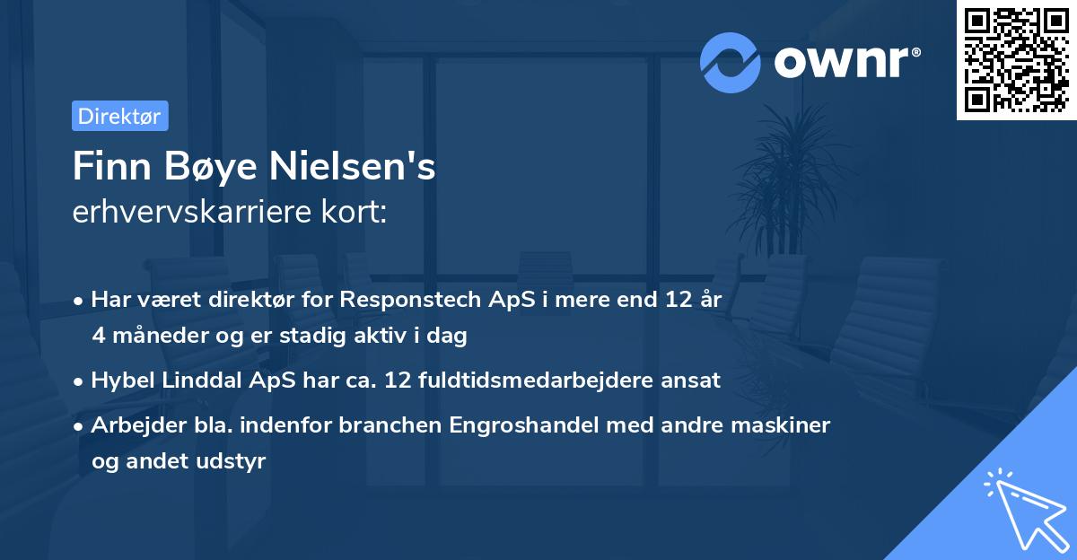 Finn Bøye Nielsen's erhvervskarriere kort