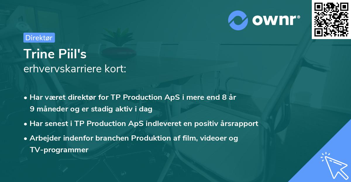 Trine Piil's erhvervskarriere kort