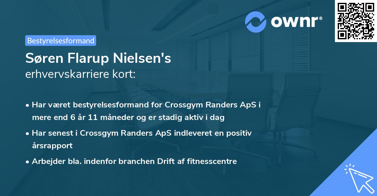 Søren Flarup Nielsen's erhvervskarriere kort