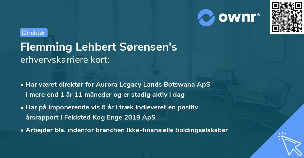 Flemming Lehbert Sørensen's erhvervskarriere kort