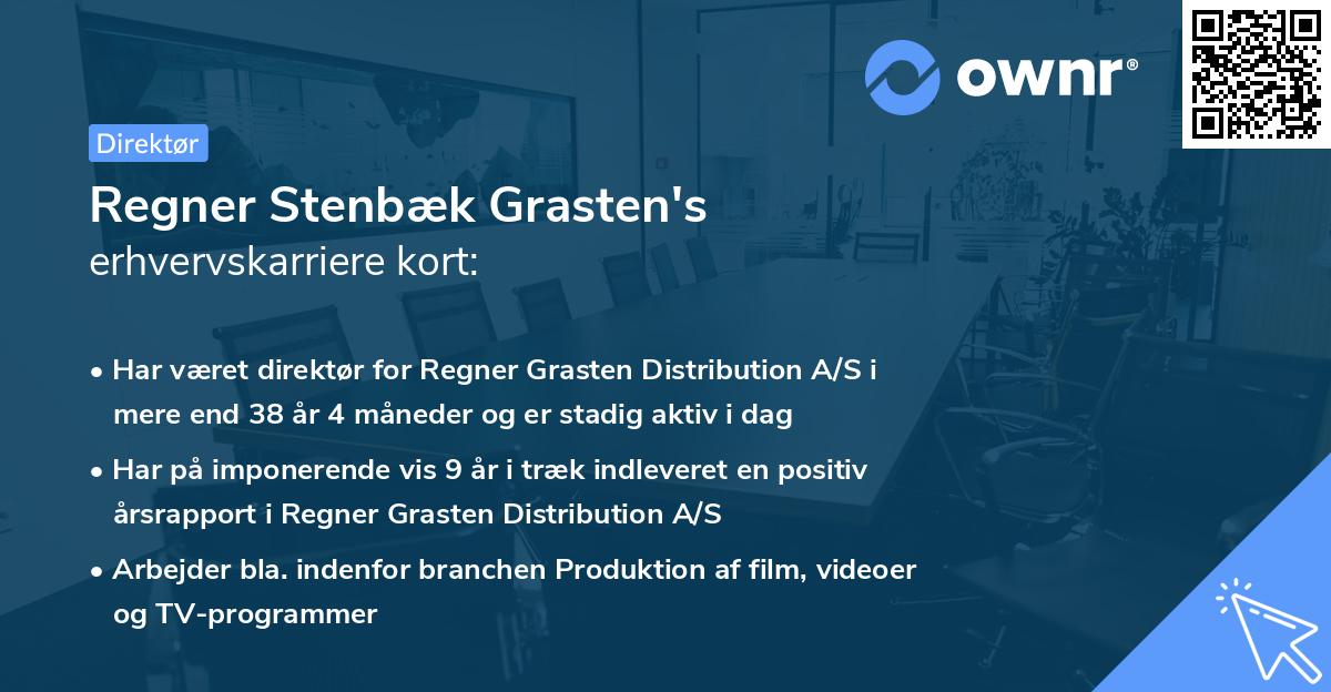 Regner Stenbæk Grasten's erhvervskarriere kort