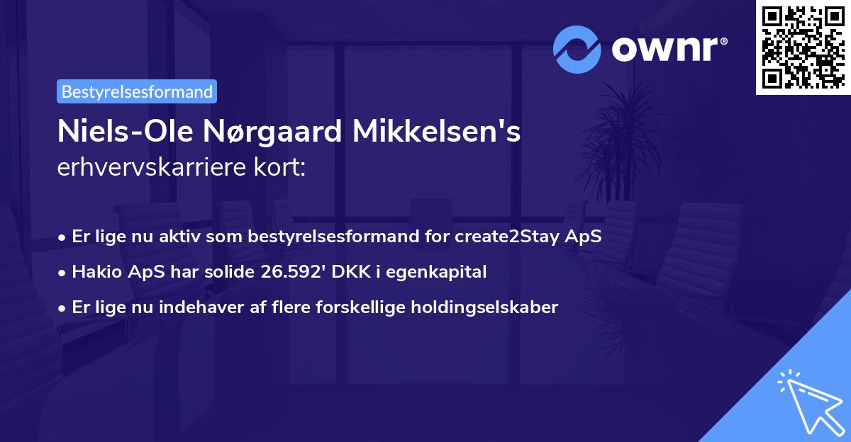 Niels-Ole Nørgaard Mikkelsen's erhvervskarriere kort