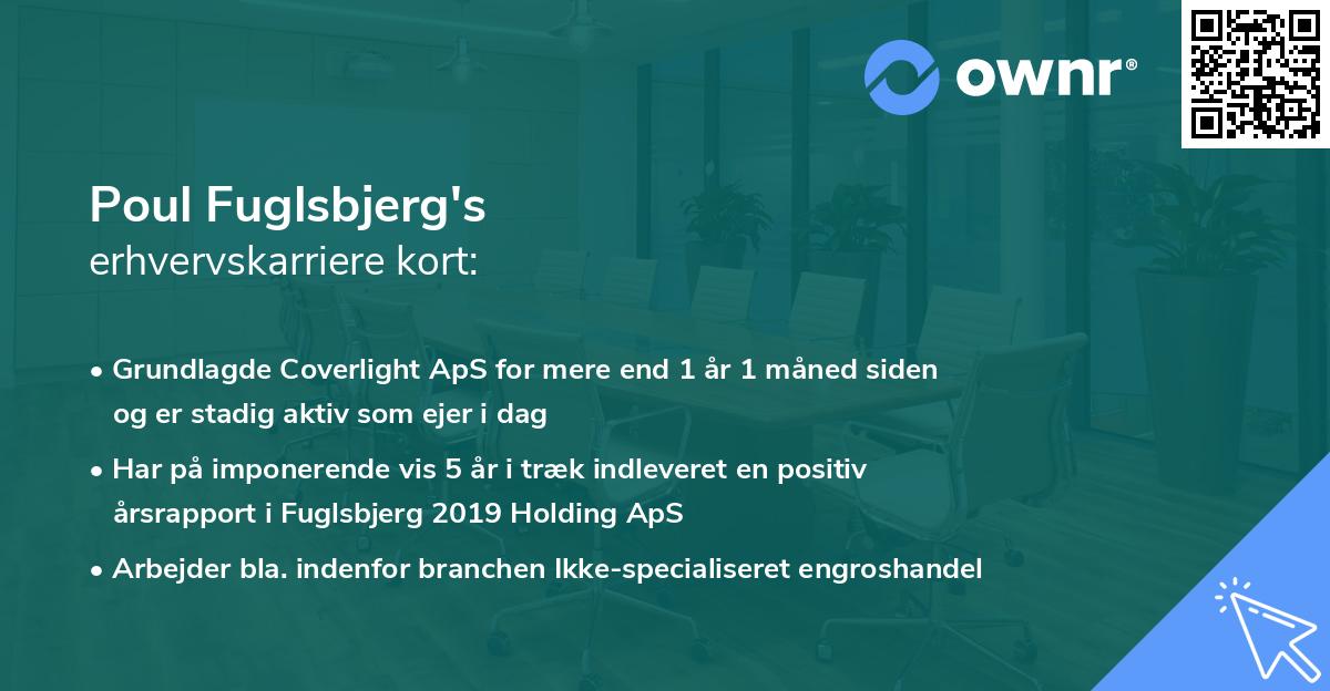Poul Fuglsbjerg's erhvervskarriere kort