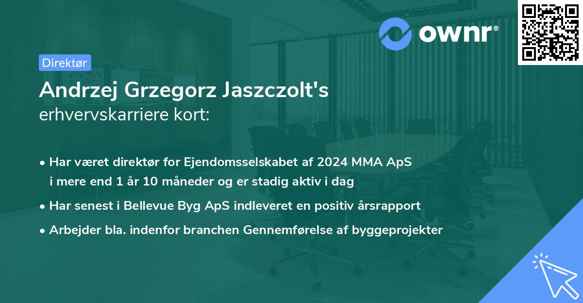 Andrzej Grzegorz Jaszczolt's erhvervskarriere kort
