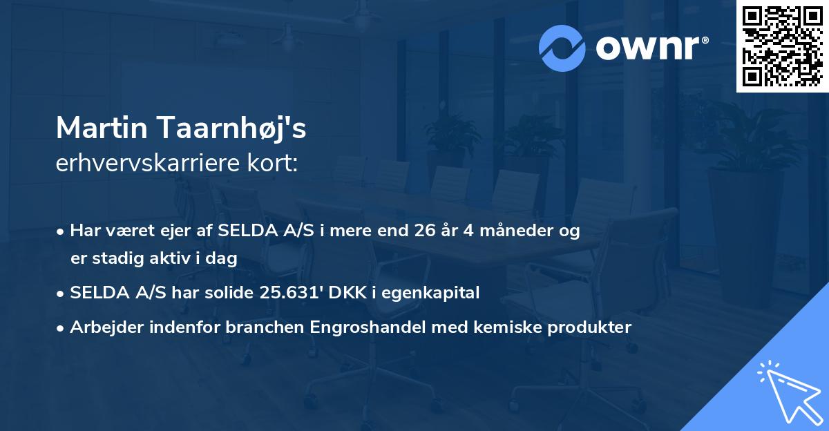 Martin Taarnhøj's erhvervskarriere kort