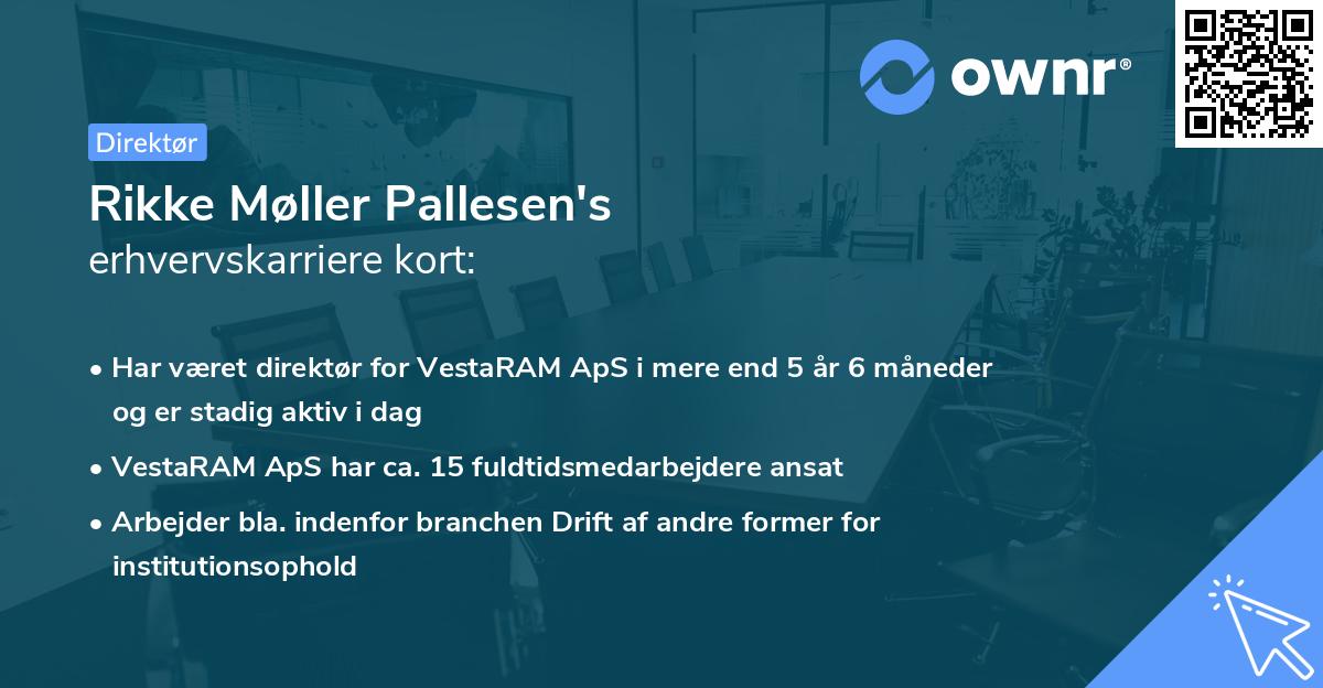 Rikke Møller Pallesen's erhvervskarriere kort